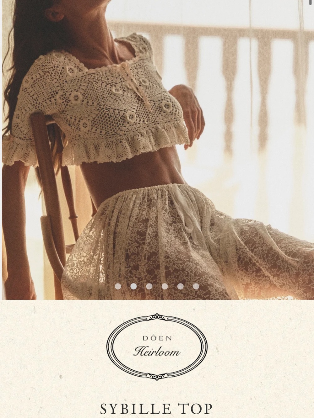 SYBILLE TOP -- PEARL - Picture 3 of 3
